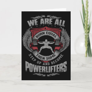 Cartão Halterofilismo - PASSO PARA CIMA - Motivação de Wo