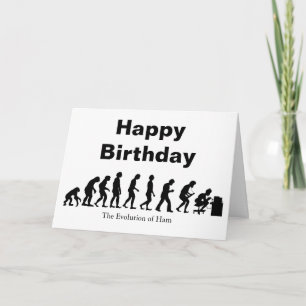 Cartão Ham Radio Evolution Birthday Card Personalize-O!