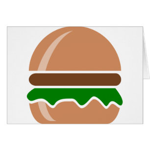 Cartão Hamburger comida rápida um sanduíche