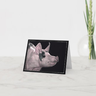 Cartão "Hammin' It Up" - Placa De Porco