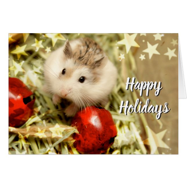 Cartão Hammyville - Feriados Red Bells (Frente Horizontal)