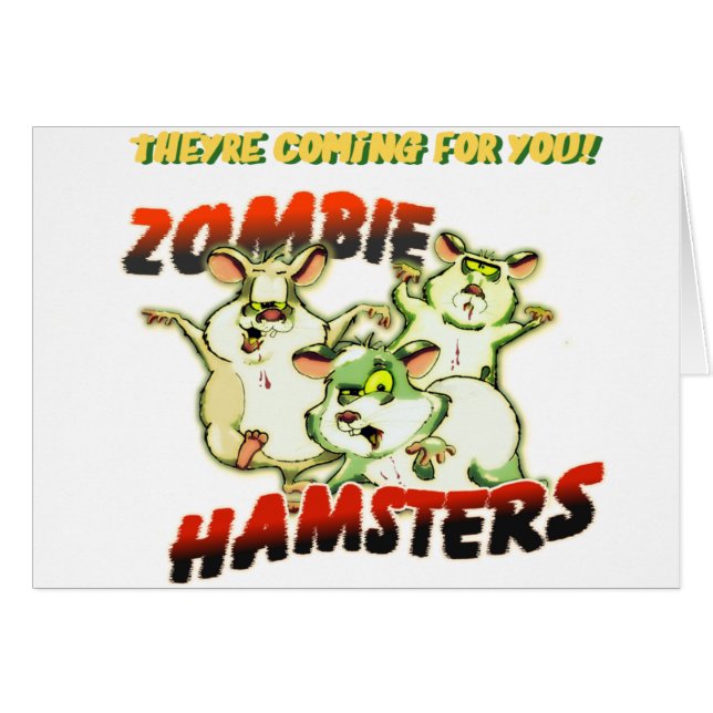 CARTÃO HAMSTER DO ZOMBI (Frente Horizontal)