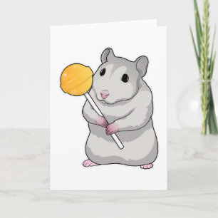 Cartão Hamster Lollipop