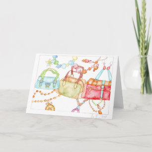 Cartão Handbags Fair greeting card