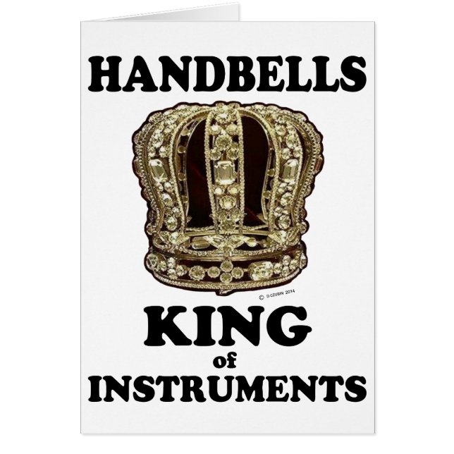 Cartão Handbell King of Instruments (Frente)