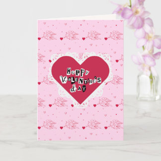 Cartão Handmade Happy Valentine's Day Card