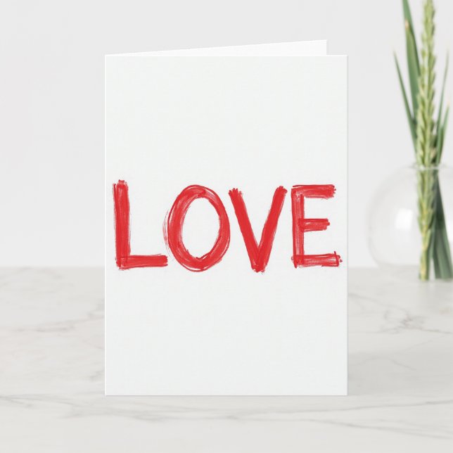 Cartão Handwritten Love Card (Frente)