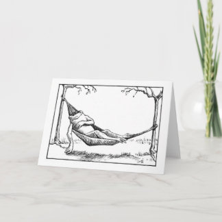 Cartão Hangin para fora