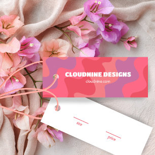 Cartão Hangtag de Preço do Tamanho do Vestuário de