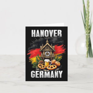 Cartão Hanover Alemanha Souvenir Alemanha Flag Viagem