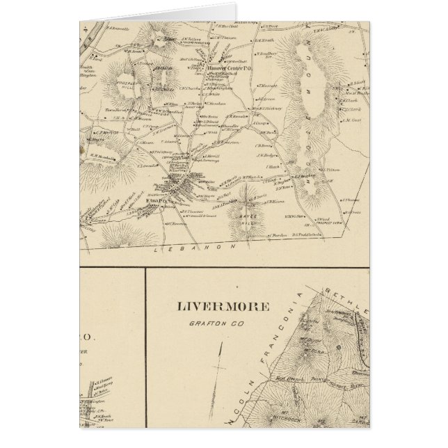 Cartão Hanover, Grafton Co (Frente)