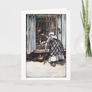 Cartão Hansel Caged by the Witch