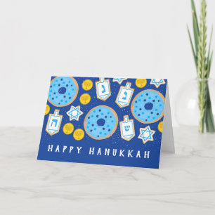 Cartão Hanukkah Chanukah Desserts Cookies Rosquinhas