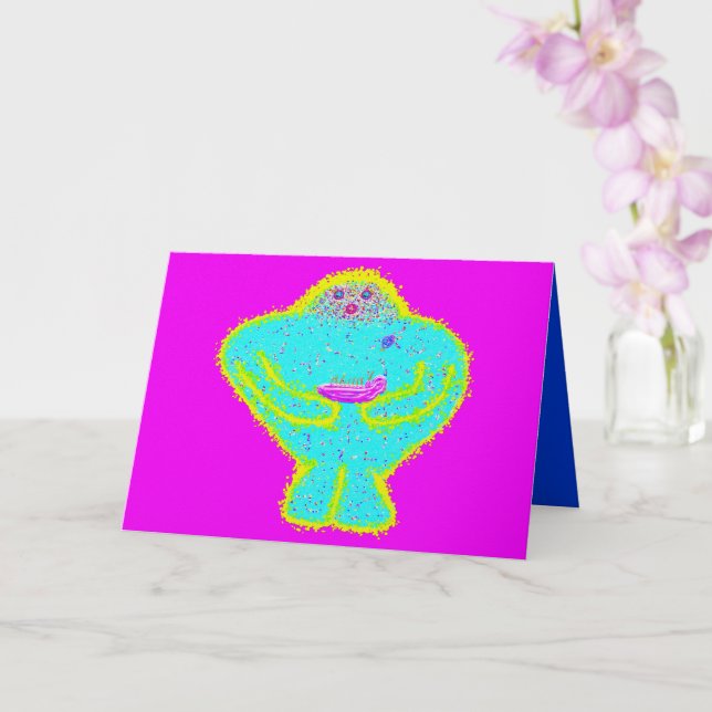 Cartão Hanukkah Gelt o Golem (Orquídea)