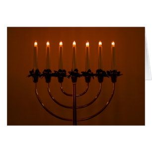 Cartão Hanukkah Menorah