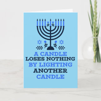 Cartão Hanukkah Quote Hanukkah Card