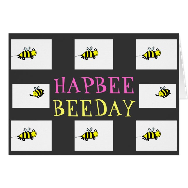 CARTÃO HAPBEE BEEDAY 2U (Frente Horizontal)