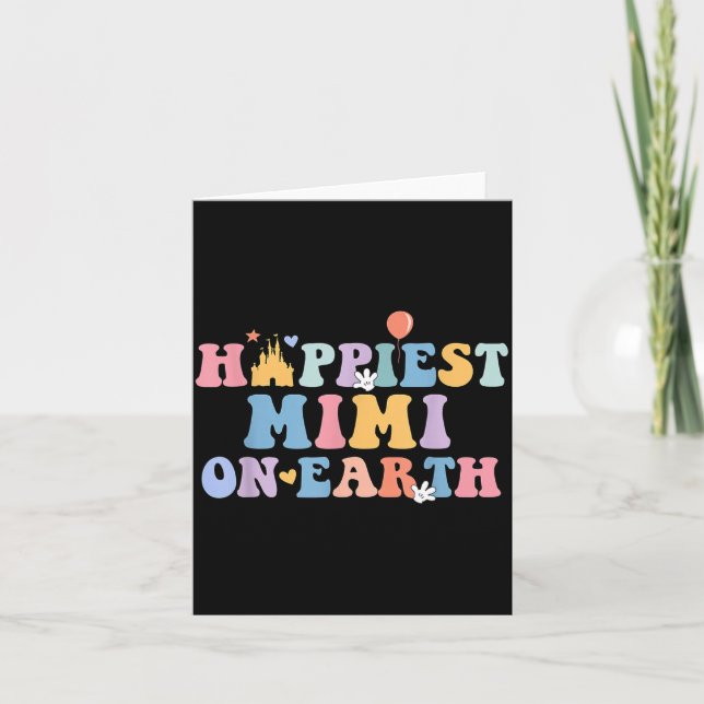 Cartão Hapest Mimi On Earth Hapest Grandma Matching Famil (Frente)