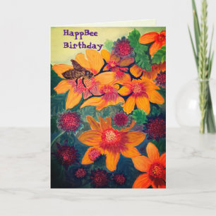 Cartão HappBee Birthday 5 x 7