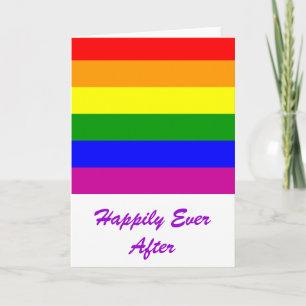 Cartão Happily Ever After/Gay Wedding