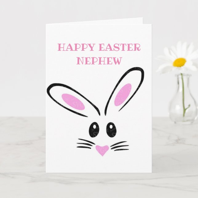 CARTÃO HAPPPY EASTER **NEPHEW** CARD (Planta pequena)