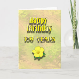 Cartão Happy 100th Birthday