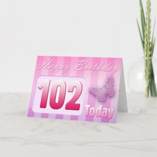 Cartão Happy 102nd Birthday Grand Mother Great-Aunt Mom