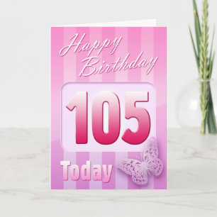 Cartão Happy 105th Birthday Grand Mother Great-Aunt Mom