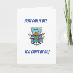 Cartão **HAPPY 50th BIRTHDAY** CARD