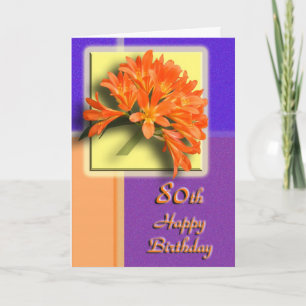 Cartão Happy 80th Birthday Card