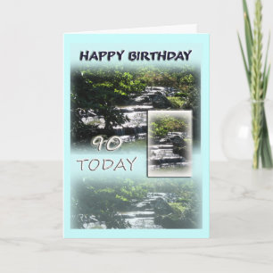 Cartão Happy 90th Birthday Greeting Card