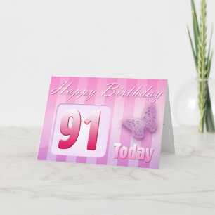 Cartão Happy 91st Birthday Grand Mother Great-Aunt Mom