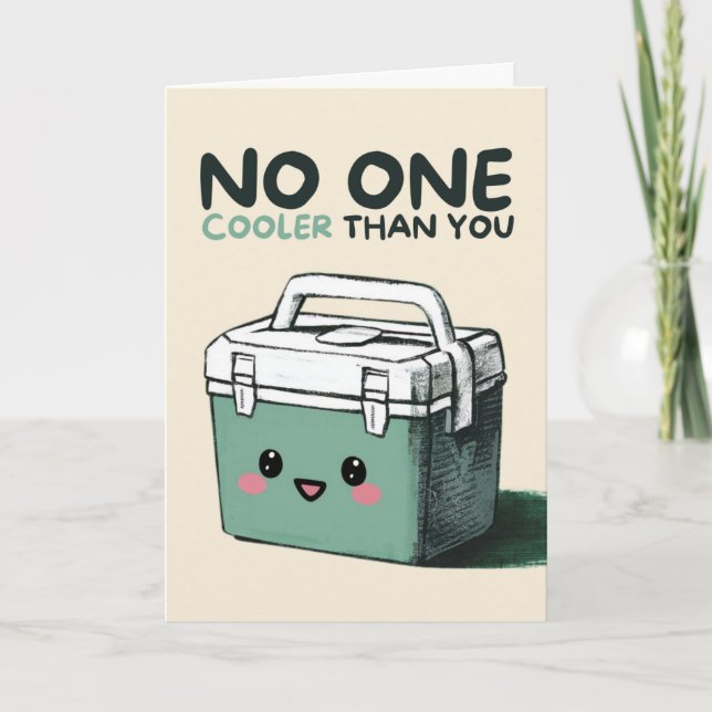 Cartão Happy Anniversary Cute Funny Simple Coolbox Card (Frente)