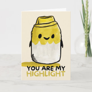 Cartão Happy Anniversary Cute Funny Simple Marker Card
