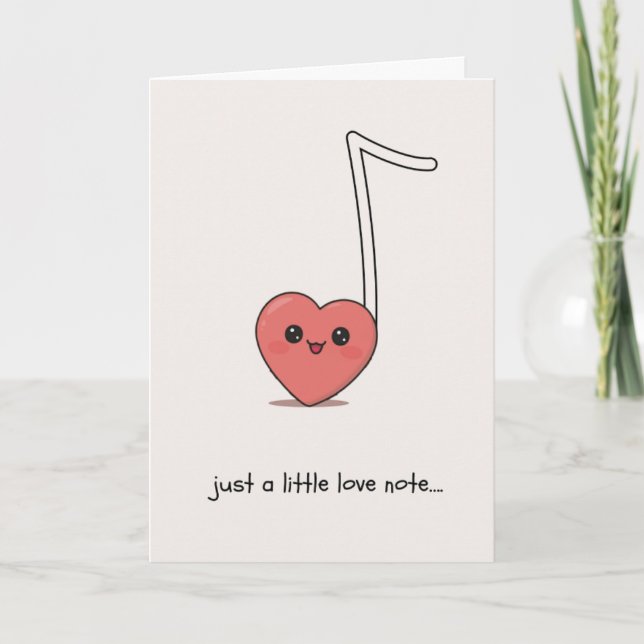 Cartão Happy Anniversary Cute Funny Simple Note Card (Frente)