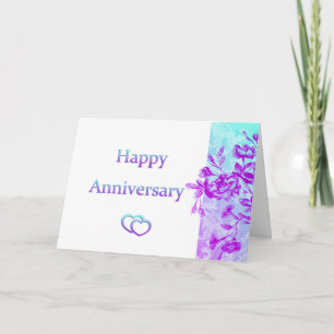 Cartão Happy Anniversary (purple)