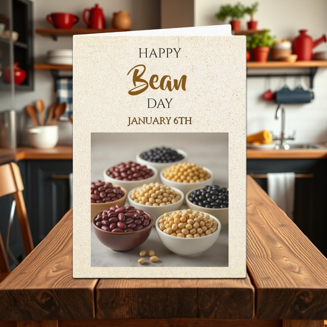 Cartão Happy Bean Day! January 6th (Criador carregado)