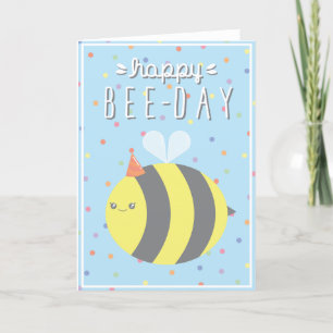 Cartão Happy Bee-Day! Birthday Card, Greeting Card