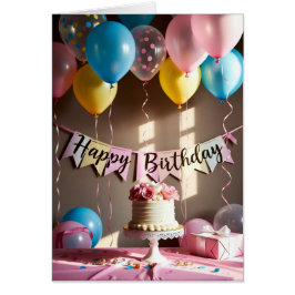 Cartão Happy Birthday