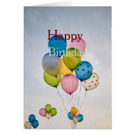 Cartão Happy Birthday