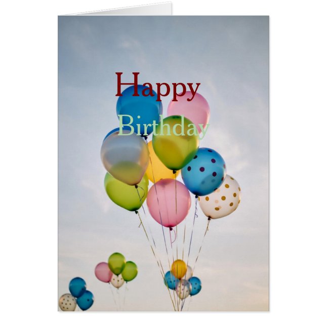 Cartão Happy Birthday (Frente)