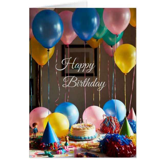 Cartão Happy Birthday (Frente)