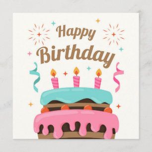 Cartão Happy Birthday