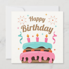 Cartão Happy Birthday