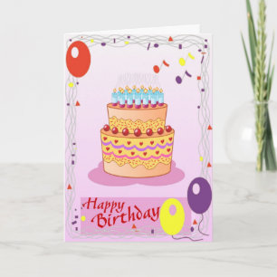 Cartão Happy Birthday