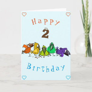 Cartão Happy Birthday 2 - Funny Birds