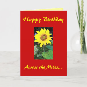 Cartão Happy Birthday! Across the Miles Greeting Card