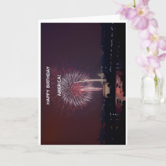 Cartão Happy Birthday America Greeting Card