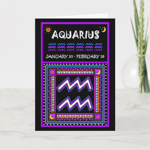 CARTÃO HAPPY BIRTHDAY AQUARIUS!