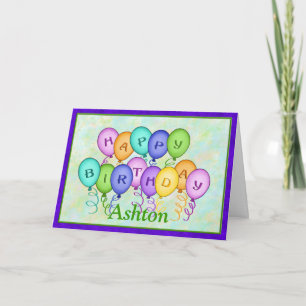 Cartão Happy Birthday Balloons Greeting Card
